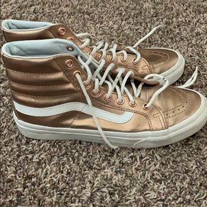 Rose Gold High Top Vans